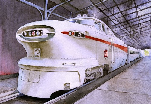 Emd aerotrain anni - gm, treno